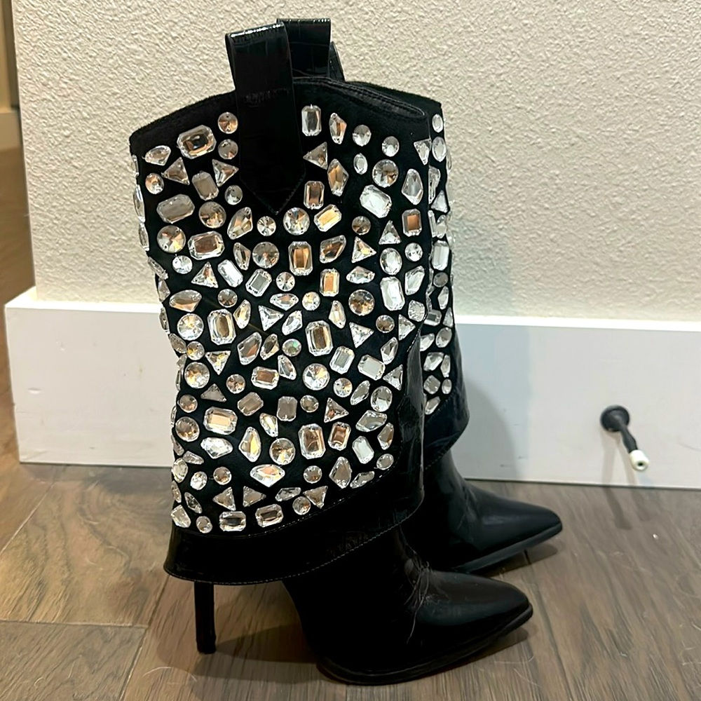 Lauren Lorraine Hana high heel rhinestone cowboy ladies boots